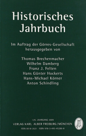 Buchcover Historisches Jahrbuch  | EAN 9783495452868 | ISBN 3-495-45286-9 | ISBN 978-3-495-45286-8
