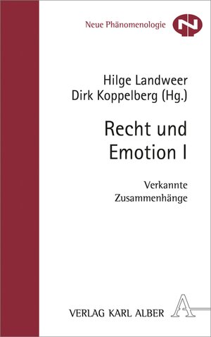 Buchcover Recht und Emotion I  | EAN 9783495818176 | ISBN 3-495-81817-0 | ISBN 978-3-495-81817-6