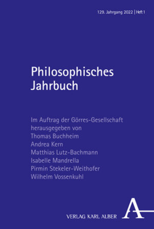 Buchcover Philosophisches Jahrbuch 1/2022  | EAN 9783495999066 | ISBN 3-495-99906-X | ISBN 978-3-495-99906-6