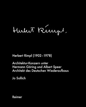 Buchcover Herbert Rimpl (1902–1978) | Jo Sollich | EAN 9783496014812 | ISBN 3-496-01481-4 | ISBN 978-3-496-01481-2