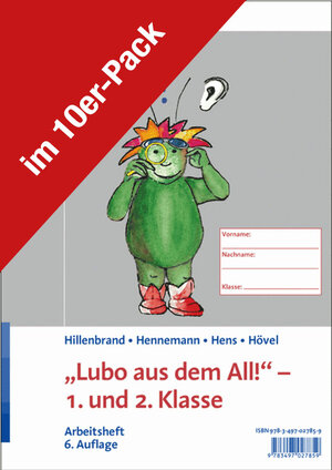Buchcover "Lubo aus dem All!" – 1. und 2. Klasse | Clemens Hillenbrand | EAN 9783497027859 | ISBN 3-497-02785-5 | ISBN 978-3-497-02785-9