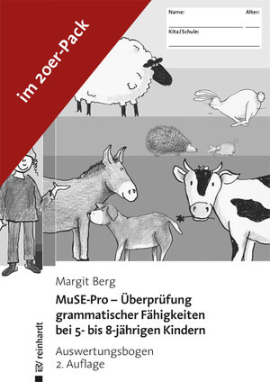 Buchcover MuSE-Pro - Überprüfung grammatischer Fähigkeiten bei 5- bis 8-jährigen Kindern | Margit Berg | EAN 9783497028849 | ISBN 3-497-02884-3 | ISBN 978-3-497-02884-9