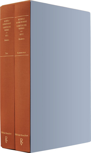 Buchcover Sämtliche Werke Band XV (in zwei Teilbänden): Dramen | Rudolf Borchardt | EAN 9783498001940 | ISBN 3-498-00194-9 | ISBN 978-3-498-00194-0