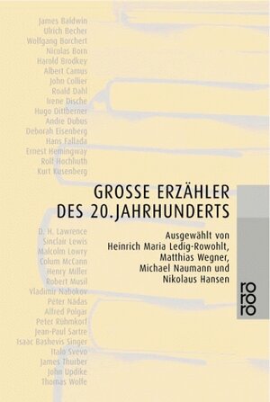 Buchcover Große Erzähler des 20. Jahrhunderts | Heinrich Maria Ledig-Rowohlt | EAN 9783499226885 | ISBN 3-499-22688-X | ISBN 978-3-499-22688-5