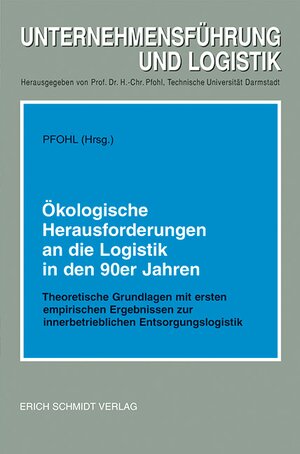 Buchcover Ökologische Herausforderungen an die Logistik in den 90er Jahren  | EAN 9783503034314 | ISBN 3-503-03431-5 | ISBN 978-3-503-03431-4