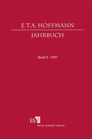 Buchcover E.T.A. Hoffmann-Jahrbuch 1997  | EAN 9783503037834 | ISBN 3-503-03783-7 | ISBN 978-3-503-03783-4