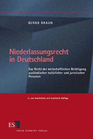 Buchcover Niederlassungsrecht in Deutschland | Bernd Braun | EAN 9783503048687 | ISBN 3-503-04868-5 | ISBN 978-3-503-04868-7