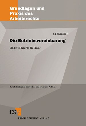 Buchcover Die Betriebsvereinbarung | Hans-Jürgen Streicher | EAN 9783503074778 | ISBN 3-503-07477-5 | ISBN 978-3-503-07477-8