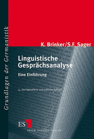 Buchcover Linguistische Gesprächsanalyse | Klaus Brinker | EAN 9783503079810 | ISBN 3-503-07981-5 | ISBN 978-3-503-07981-0