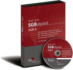 Buchcover SGBdigital (SGB X) - bei Doppelbezug Print und CD-ROM  | EAN 9783503090037 | ISBN 3-503-09003-7 | ISBN 978-3-503-09003-7