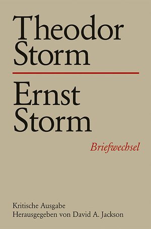 Buchcover Theodor Storm – Ernst Storm  | EAN 9783503098156 | ISBN 3-503-09815-1 | ISBN 978-3-503-09815-6