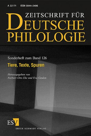 Buchcover Tiere, Texte, Spuren  | EAN 9783503098286 | ISBN 3-503-09828-3 | ISBN 978-3-503-09828-6