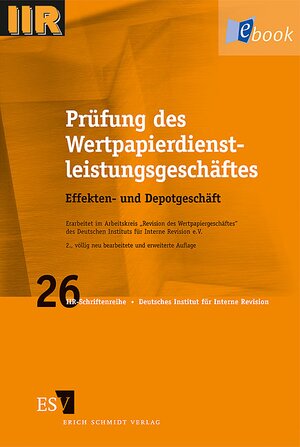 Buchcover Prüfung des Wertpapierdienstleistungsgeschäftes | DIIR – Arbeitskreis "Revision des Wertpapierhandelsgeschäftes" | EAN 9783503112920 | ISBN 3-503-11292-8 | ISBN 978-3-503-11292-0