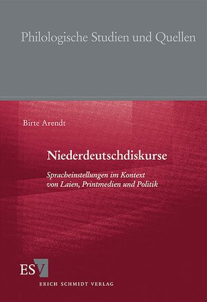 Buchcover Niederdeutschdiskurse | Birte Arendt | EAN 9783503122233 | ISBN 3-503-12223-0 | ISBN 978-3-503-12223-3