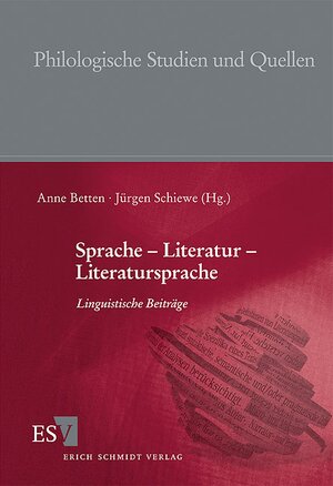 Buchcover Sprache - Literatur - Literatursprache  | EAN 9783503122943 | ISBN 3-503-12294-X | ISBN 978-3-503-12294-3