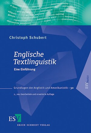 Buchcover Englische Textlinguistik | Christoph Schubert | EAN 9783503137213 | ISBN 3-503-13721-1 | ISBN 978-3-503-13721-3