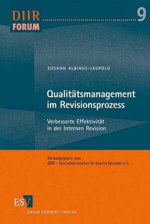 Buchcover Qualitätsmanagement im Revisionsprozess | Susann Albinus-Leupold | EAN 9783503138739 | ISBN 3-503-13873-0 | ISBN 978-3-503-13873-9