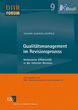 Buchcover Qualitätsmanagement im Revisionsprozess | Susann Albinus-Leupold | EAN 9783503138746 | ISBN 3-503-13874-9 | ISBN 978-3-503-13874-6