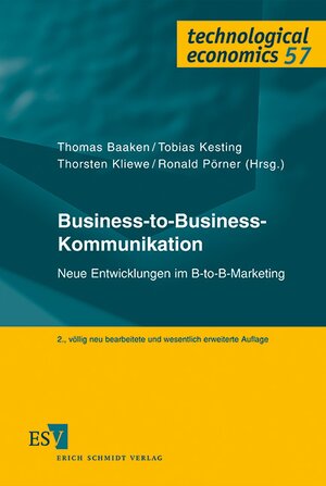 Buchcover Business-to-Business-Kommunikation  | EAN 9783503141395 | ISBN 3-503-14139-1 | ISBN 978-3-503-14139-5