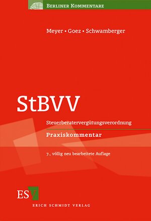 Buchcover StBVV | Christoph Goez | EAN 9783503144297 | ISBN 3-503-14429-3 | ISBN 978-3-503-14429-7