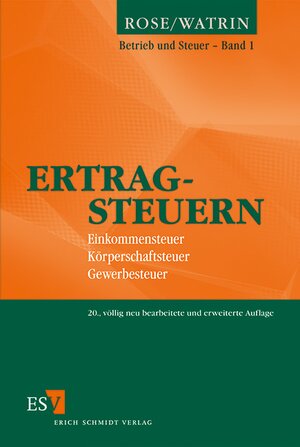 Buchcover Ertragsteuern | Christoph Watrin | EAN 9783503144624 | ISBN 3-503-14462-5 | ISBN 978-3-503-14462-4