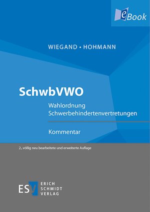 Buchcover SchwbVWO | Bernd Wiegand | EAN 9783503157099 | ISBN 3-503-15709-3 | ISBN 978-3-503-15709-9