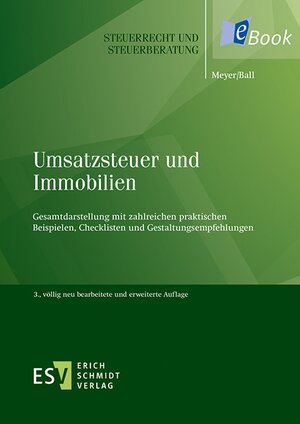 Buchcover Umsatzsteuer und Immobilien | Bernd Meyer | EAN 9783503157884 | ISBN 3-503-15788-3 | ISBN 978-3-503-15788-4