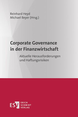 Buchcover Corporate Governance in der Finanzwirtschaft  | EAN 9783503163908 | ISBN 3-503-16390-5 | ISBN 978-3-503-16390-8