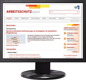 Buchcover ARBEITSSCHUTZdigital - Jahresabonnement bei Kombibezug Print und Datenbank  | EAN 9783503166305 | ISBN 3-503-16630-0 | ISBN 978-3-503-16630-5