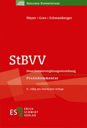 Buchcover StBVV | Christoph Goez | EAN 9783503170562 | ISBN 3-503-17056-1 | ISBN 978-3-503-17056-2