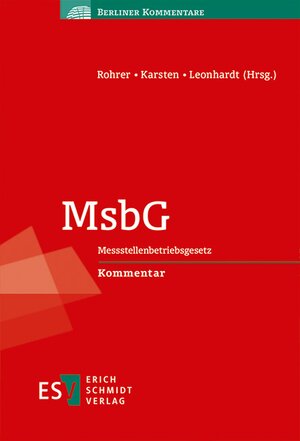 Buchcover MsbG | Ingo Bartels | EAN 9783503181025 | ISBN 3-503-18102-4 | ISBN 978-3-503-18102-5