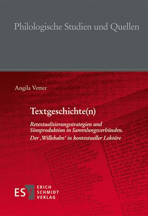 Buchcover Textgeschichte(n) | Angila Vetter | EAN 9783503181063 | ISBN 3-503-18106-7 | ISBN 978-3-503-18106-3