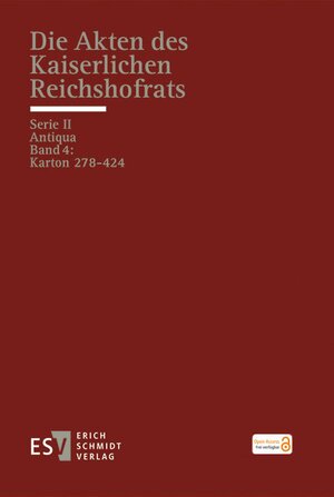 Buchcover Die Akten des Kaiserlichen Reichshofrats (RHR)  | EAN 9783503188376 | ISBN 3-503-18837-1 | ISBN 978-3-503-18837-6