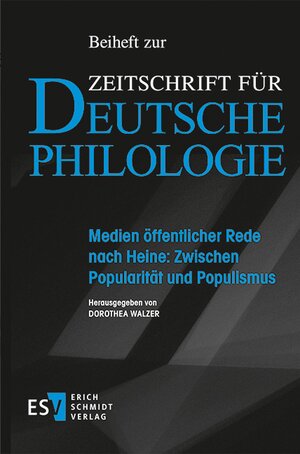 Buchcover Medien öffentlicher Rede nach Heine: Zwischen Popularität und Populismus | EAN 9783503194735 | ISBN 3-503-19473-8 | ISBN 978-3-503-19473-5