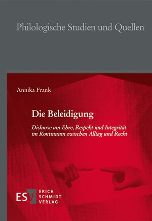 Buchcover Die Beleidigung | Annika Frank | EAN 9783503209774 | ISBN 3-503-20977-8 | ISBN 978-3-503-20977-4