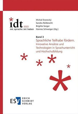 Buchcover IDT 2022: *mit.sprache.teil.haben Band 3: Sprachliche Teilhabe fördern  | EAN 9783503211050 | ISBN 3-503-21105-5 | ISBN 978-3-503-21105-0
