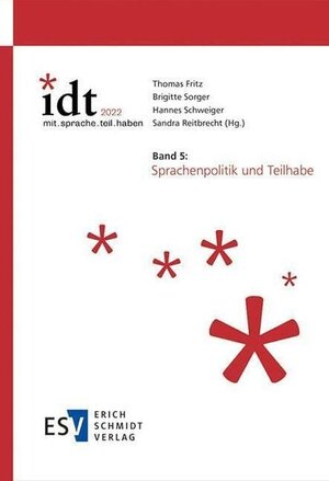 Buchcover IDT 2022: *mit.sprache.teil.haben Band 5: Sprachenpolitik und Teilhabe  | EAN 9783503211098 | ISBN 3-503-21109-8 | ISBN 978-3-503-21109-8