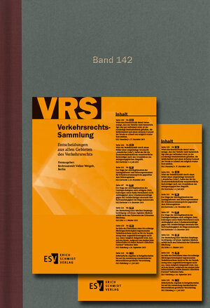 Buchcover Verkehrsrechts-Sammlung (VRS) / Verkehrsrechts-Sammlung (VRS) Band 142  | EAN 9783503212590 | ISBN 3-503-21259-0 | ISBN 978-3-503-21259-0