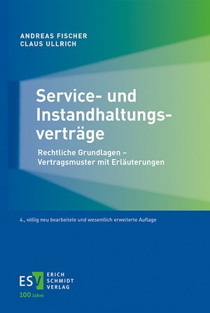 Buchcover Service- und Instandhaltungsverträge | Andreas Fischer | EAN 9783503237777 | ISBN 3-503-23777-1 | ISBN 978-3-503-23777-7