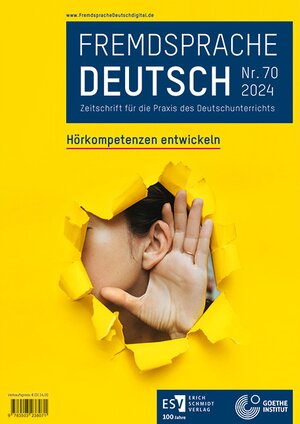 Buchcover Fremdsprache Deutsch - - Heft 70 (2024): Hörkompetenzen entwickeln  | EAN 9783503238071 | ISBN 3-503-23807-7 | ISBN 978-3-503-23807-1