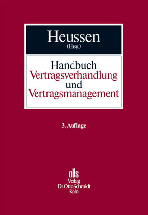 Buchcover Handbuch Vertragsverhandlung und Vertragsmanagement  | EAN 9783504061241 | ISBN 3-504-06124-3 | ISBN 978-3-504-06124-1