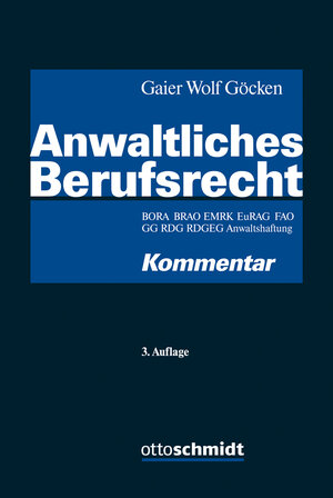 Buchcover Anwaltliches Berufsrecht  | EAN 9783504067625 | ISBN 3-504-06762-4 | ISBN 978-3-504-06762-5
