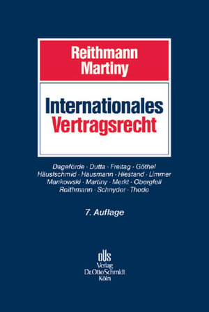 Buchcover Internationales Vertragsrecht  | EAN 9783504451547 | ISBN 3-504-45154-8 | ISBN 978-3-504-45154-7