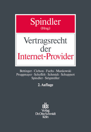 Buchcover Vertragsrecht der Internet-Provider  | EAN 9783504560379 | ISBN 3-504-56037-1 | ISBN 978-3-504-56037-9