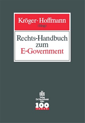 Buchcover Rechts-Handbuch zum E-Government  | EAN 9783504560898 | ISBN 3-504-56089-4 | ISBN 978-3-504-56089-8