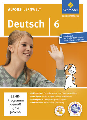 Buchcover Alfons Lernwelt Lernsoftware Deutsch - aktuelle Ausgabe | Ute Flierl | EAN 9783507602762 | ISBN 3-507-60276-8 | ISBN 978-3-507-60276-2