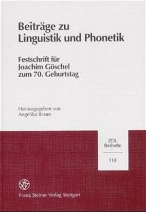 Buchcover Beiträge zu Linguistik und Phonetik  | EAN 9783515079792 | ISBN 3-515-07979-3 | ISBN 978-3-515-07979-2