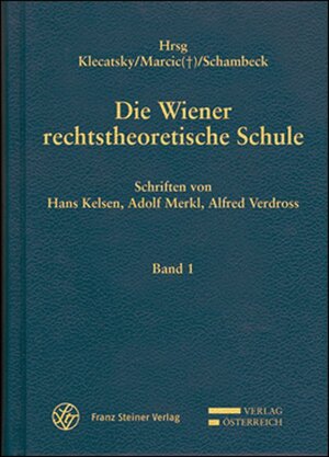 Buchcover Die Wiener rechtstheoretische Schule | Hans Kelsen | EAN 9783515098052 | ISBN 3-515-09805-4 | ISBN 978-3-515-09805-2