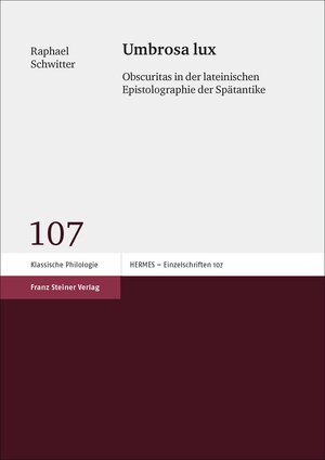 Buchcover Umbrosa lux | Raphael Schwitter | EAN 9783515109925 | ISBN 3-515-10992-7 | ISBN 978-3-515-10992-5