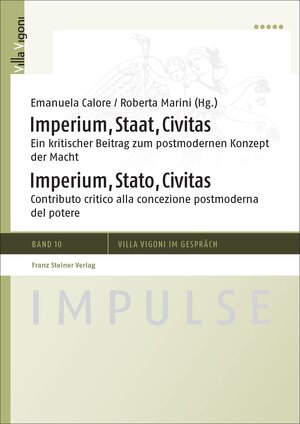 Buchcover Imperium, Staat, Civitas / Imperium, Stato, Civitas  | EAN 9783515110983 | ISBN 3-515-11098-4 | ISBN 978-3-515-11098-3